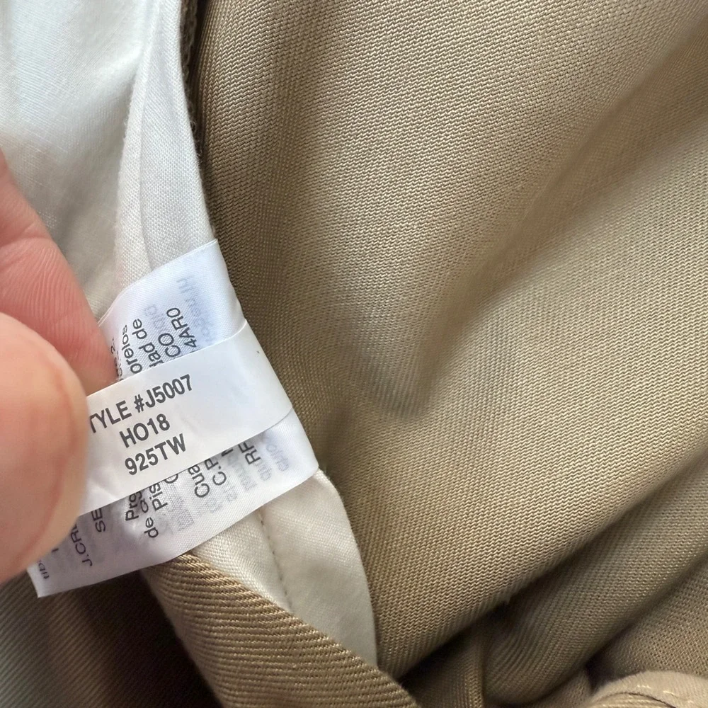 J.Crew Flex Bedford Pants Slim Fit Khaki Tan Chino Trousers Mens Size‎ 35x32 NWT